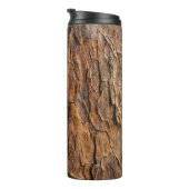 Brown tree bark in closeup photography thermosbeker (Geroteerd rechts)
