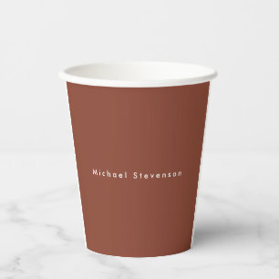 Brown Trendy Modern Professional Papieren Bekers