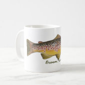 BROWN TROUT, bruine forel Koffiemok (Voorkant links)