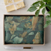 Brown Trout Green Watercolor Fish Nature Decoupage Tissuepapier (Geschenk)