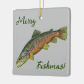 Brown Trout Merry Fishmas Ornament (Links)