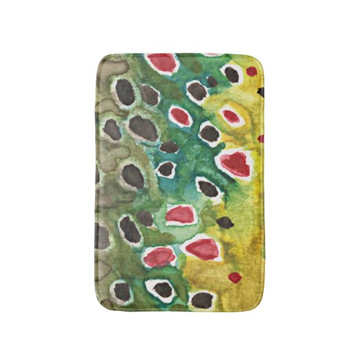 Brown Trout Vist Badmat (Voorkant Verticaal)