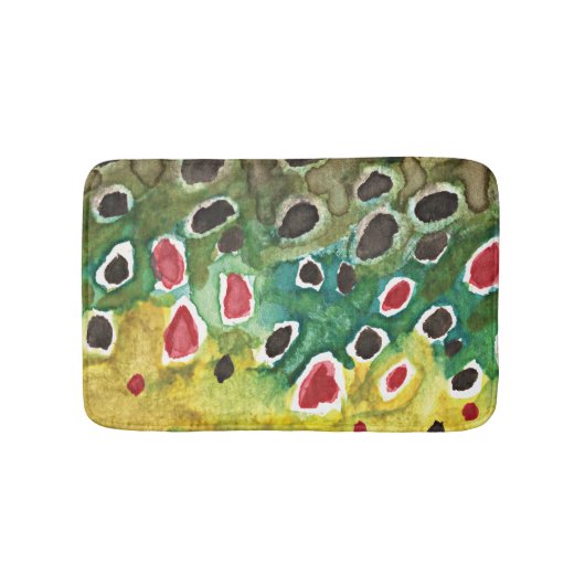 Brown Trout Vist Badmat (Voorkant)