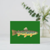 Brown Trout Vist Briefkaart (Staand voorkant)
