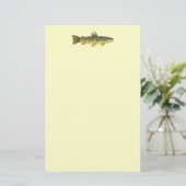 Brown Trout Vist Briefpapier (Staand voorkant)