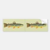 Brown Trout Vist Bumpersticker (Voorkant)