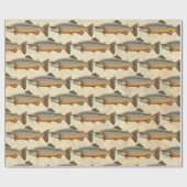 Brown Trout Vist Cadeaupapier (Vlak)