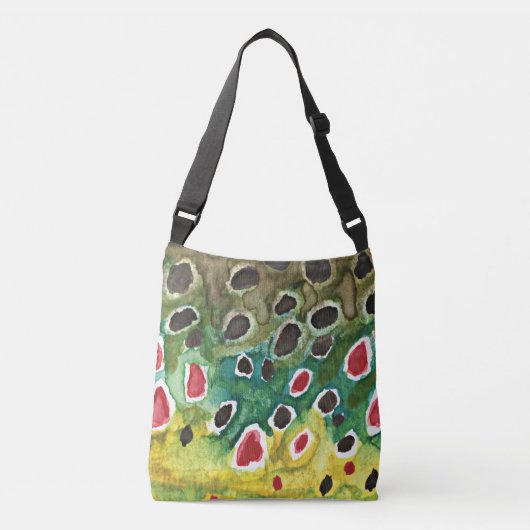 Brown Trout Vist Crossbody Tas (Voorkant)