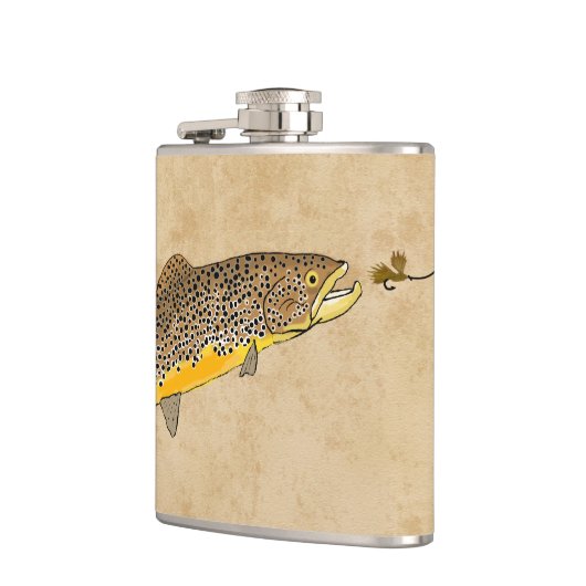 Brown Trout Vist Heupfles (Links)