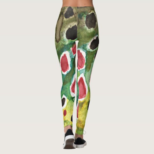 Brown Trout Vist Ichthyology Leggings (Achterkant)