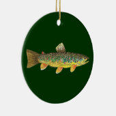 Brown Trout Vist Keramisch Ornament (Rechts)