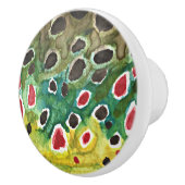 Brown Trout Vist Keramische Knop (Rechts)