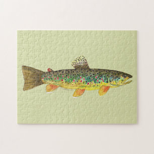 Brown Trout Vist Legpuzzel