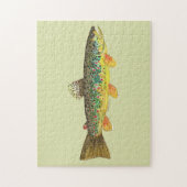 Brown Trout Vist Legpuzzel (Verticaal)
