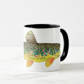 Brown Trout Vist Mok (Voorkant rechts)