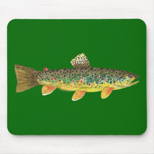 Brown Trout Vist Muismat (Voorkant)
