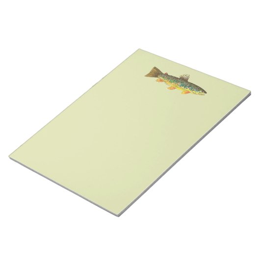 Brown Trout Vist Notitieblok (Schuin)