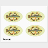 Brown Trout Vist Ovale Sticker (Vel)