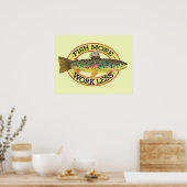 Brown Trout Vist Poster (Keuken)