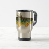 Brown Trout Vist Reisbeker (Voorkant rechts)