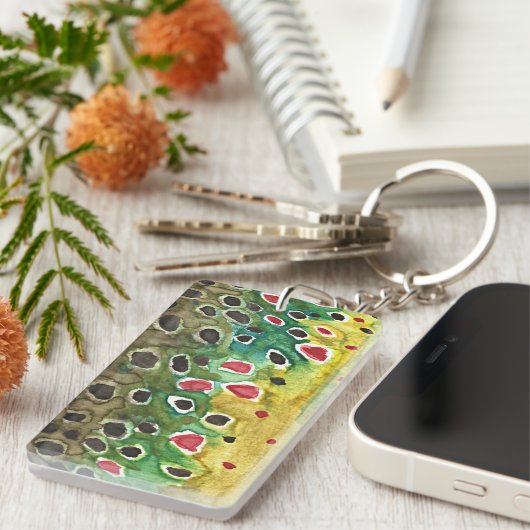 Brown Trout Vist Sleutelhanger (Voorkant Rechts)