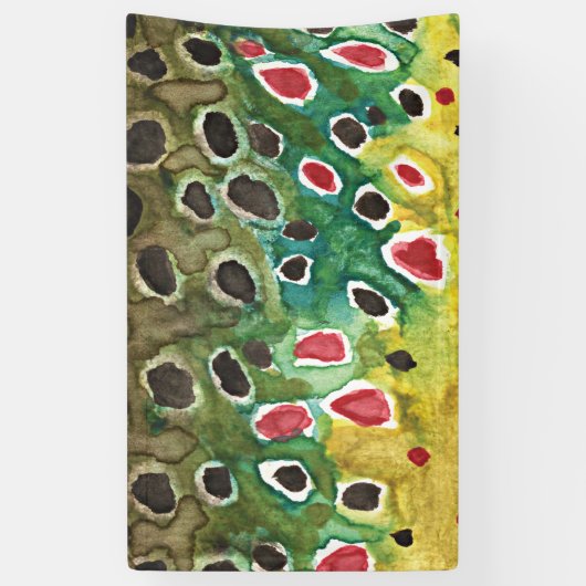 Brown Trout Vist Spandoek (Verticaal)