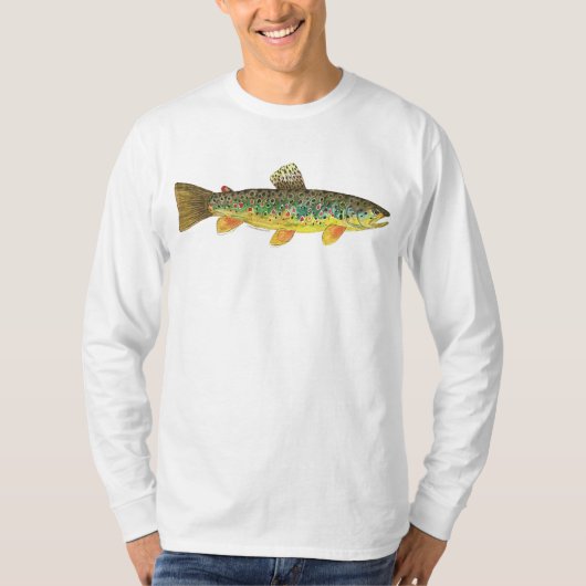 Brown Trout Vist T-shirt (Voorkant)