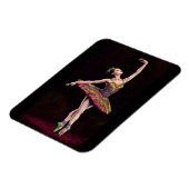 Brown Tutu Ballerina Puzzle - Stunning Dance Art Magneet (Linkerzijde)