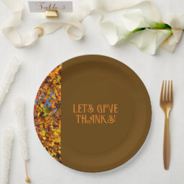 Brown verlaat Family Gathering Happy Bedankt geven Papieren Bordje