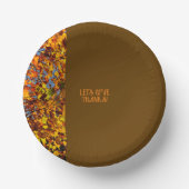 Brown verlaat Happy Thanksgiving-Bedankt Papieren Kommen (Voorkant)