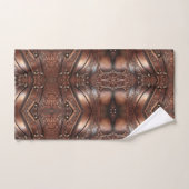 Brown Viking Armor-lederen print Bad Handdoek (Handdoek)