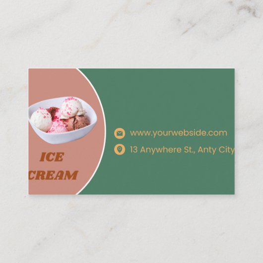 brown visitekaartje (Achterkant)