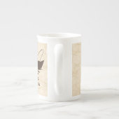 Brown Vist Lovers Personalized Bone China Mok (Achterkant)