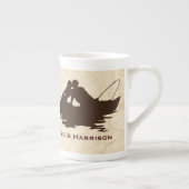 Brown Vist Lovers Personalized Bone China Mok (Rechts)