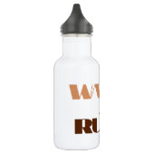 BROWN WALK JOG RUN (font CHUNKY) Waterfles (Links)