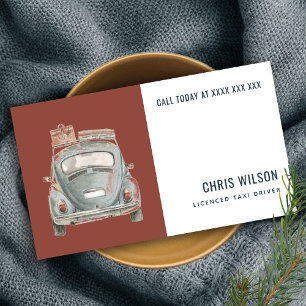 BROWN WATERVERF TAXI HIRING CAB DRIVER SERVICE VISITEKAARTJE