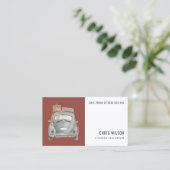 BROWN WATERVERF TAXI HUREN CABINE CHAUFFEUR SERVIC VISITEKAARTJE (Staand voorkant)