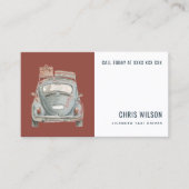 BROWN WATERVERF TAXI HUREN CABINE CHAUFFEUR SERVIC VISITEKAARTJE (Voorkant)