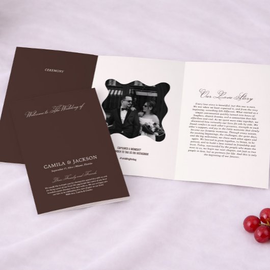 Brown Wedding  Drieluik Programma