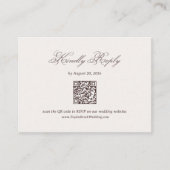 Brown Wedding RSVP  Informatiekaartje (Voorkant)