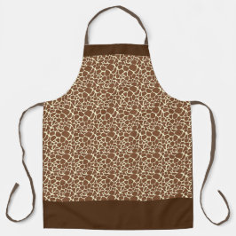 BROWN WHITE DIER PRINT Chef Craft Schort