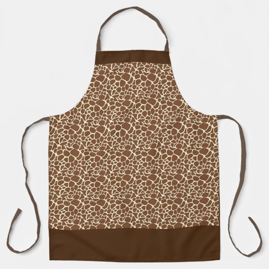 BROWN WHITE DIER PRINT Chef Craft Schort (Voorkant)