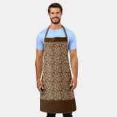 BROWN WHITE DIER PRINT Chef Craft Schort (Gedragen)