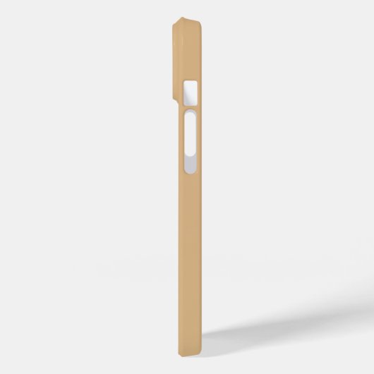 Brown White Elegant Calligraphy Script Name Case-Mate iPhone Case (Achterkant / Links)