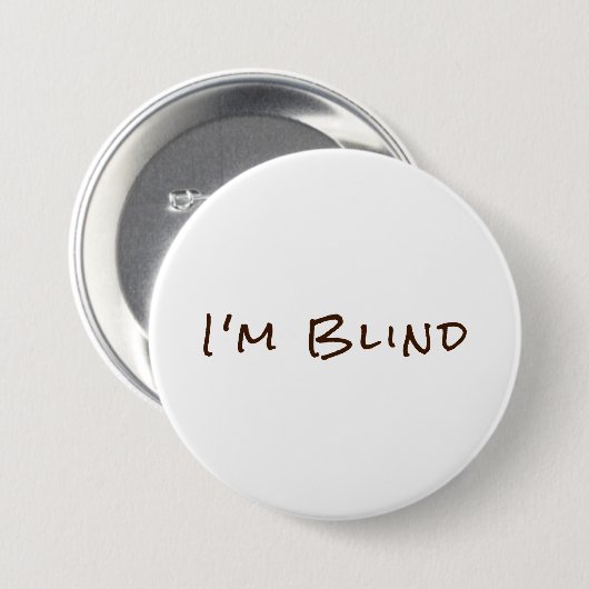 Brown White Eye Doctor Button (Voorkant /achterkant)