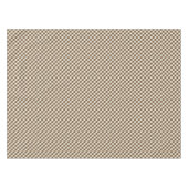Brown White Gingham Tafelkleed (Voorkant (Horizontaal))