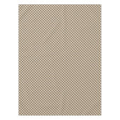 Brown White Gingham Tafelkleed (Voorkant)