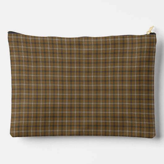 Brown White Plaid Classic Pattern Retro Etui (Achterkant)
