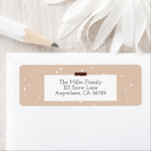 Brown & White Return-label Etiket (Insitu)