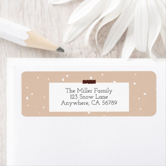 Brown & White Return-label Etiket (Insitu)